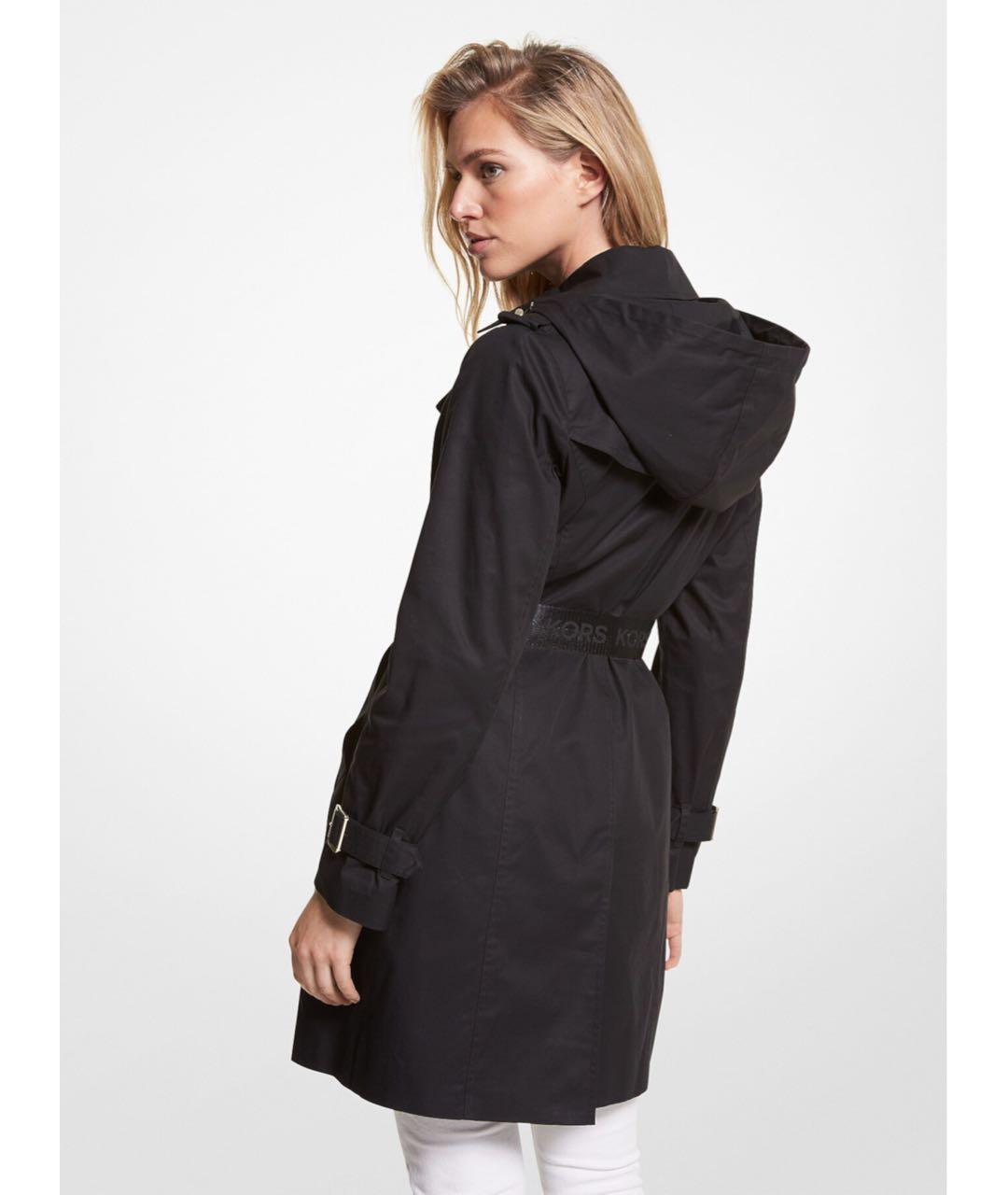 MICHAEL KORS Черный хлопковый тренч/плащ, фото 5