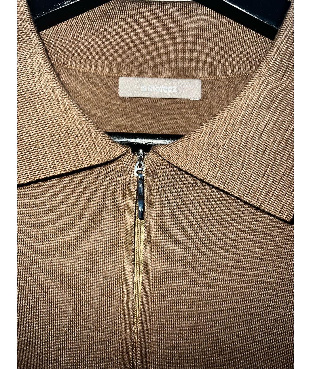12 STOREEZ Коричневый шерстяной джемпер / свитер, фото 3