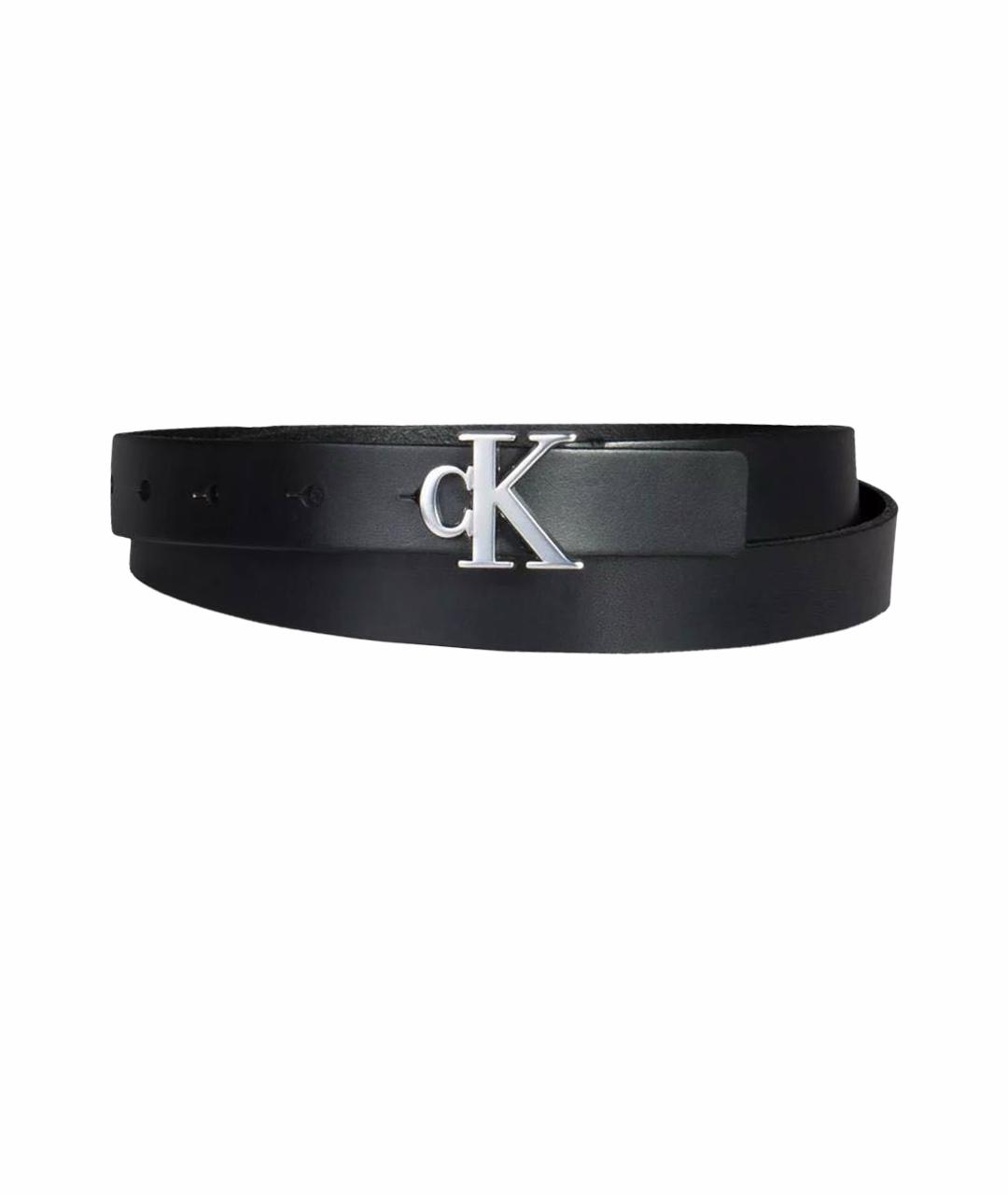 Calvin klein black leather belt best sale