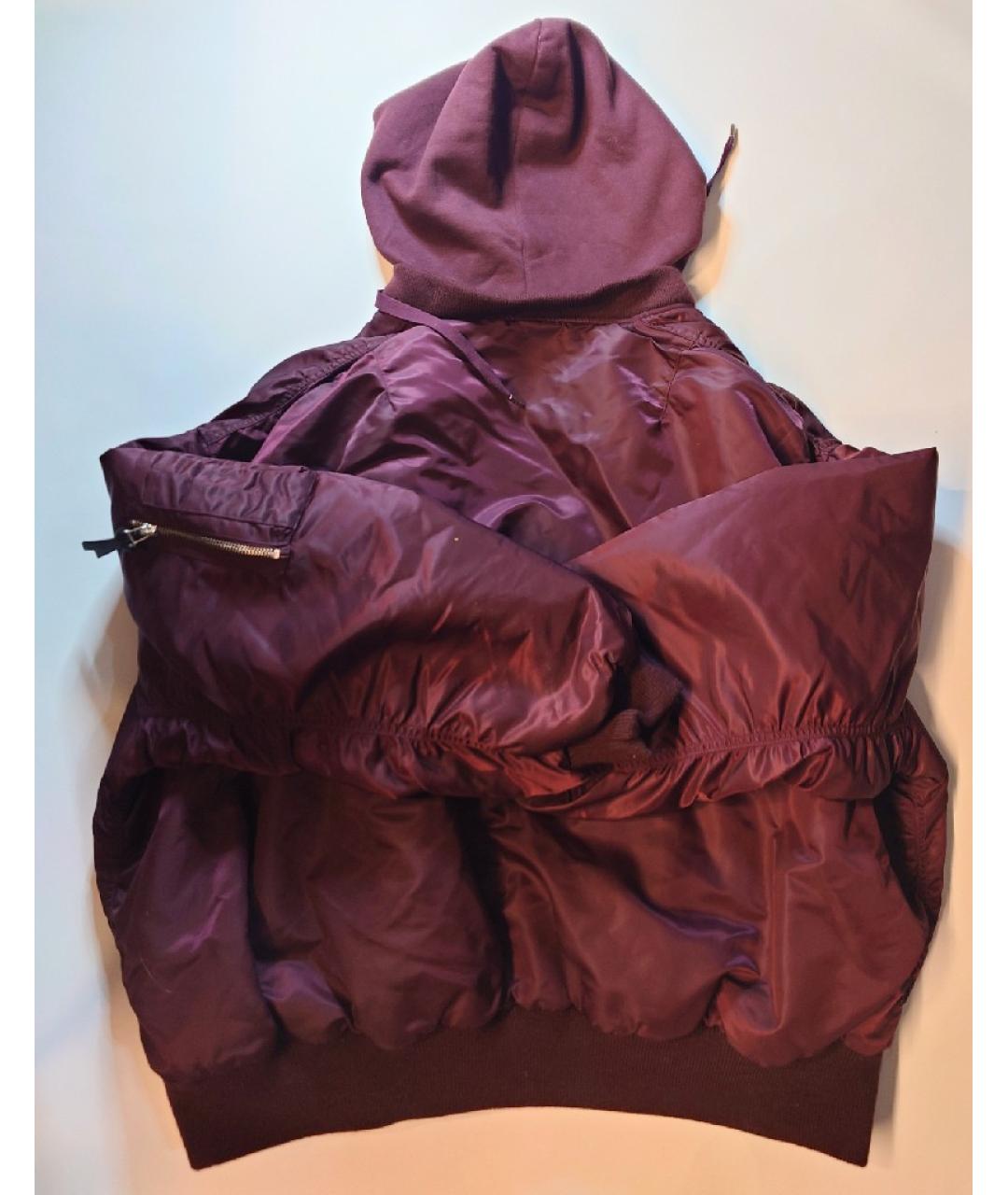 THE KOOPLES Бордовая полиамидовая куртка, фото 2