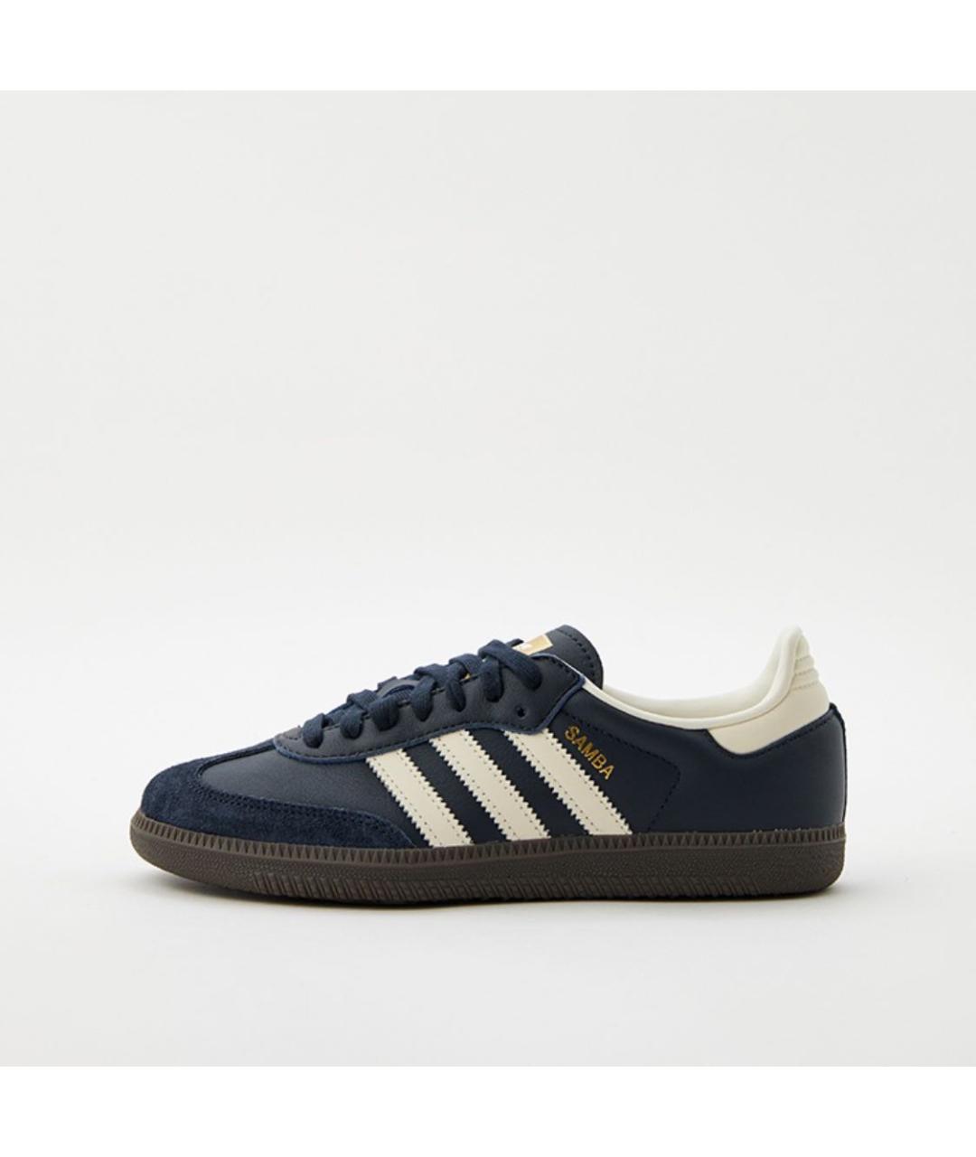 ADIDAS Темно-синие кожаные кроссовки, фото 7