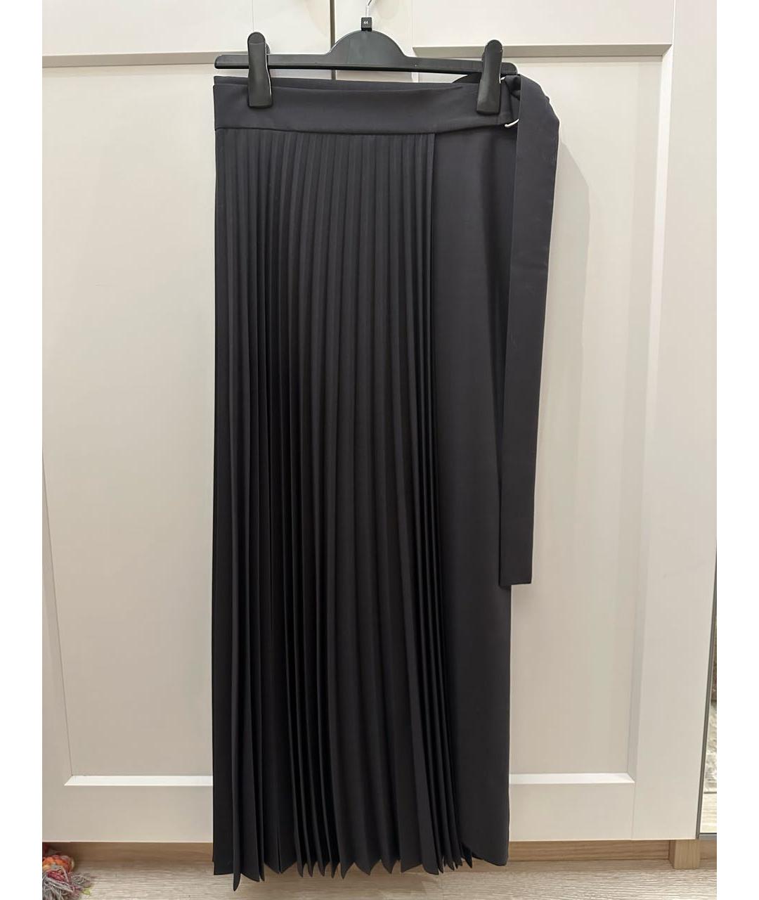 BRUNELLO CUCINELLI Антрацитовая шерстяная юбка макси, фото 2