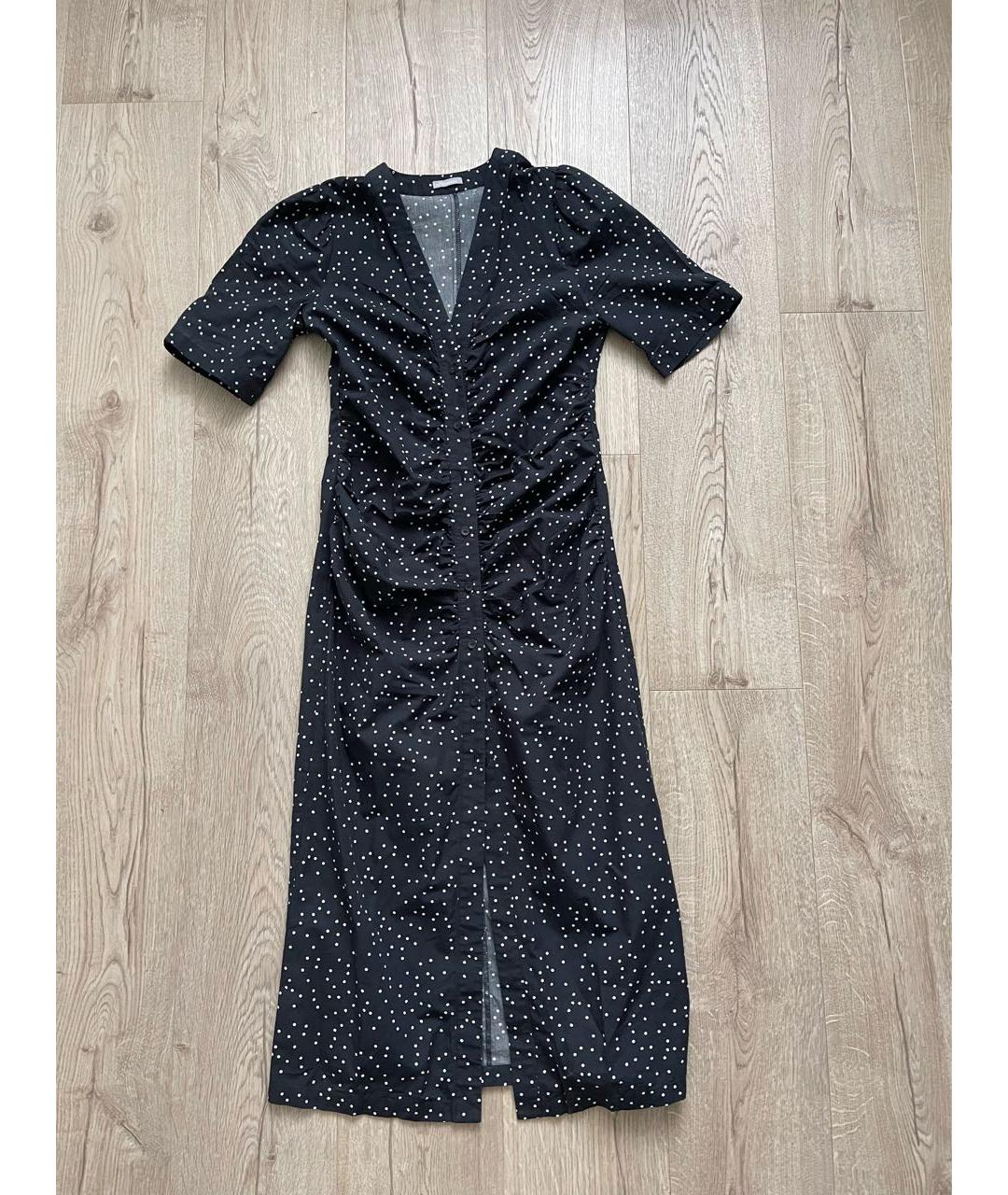 12 STOREEZ Темно-синее хлопковое повседневное платье, фото 5