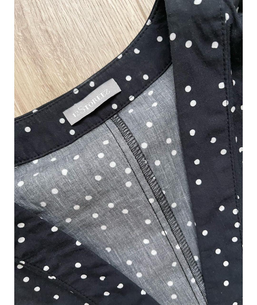 12 STOREEZ Темно-синее хлопковое повседневное платье, фото 3