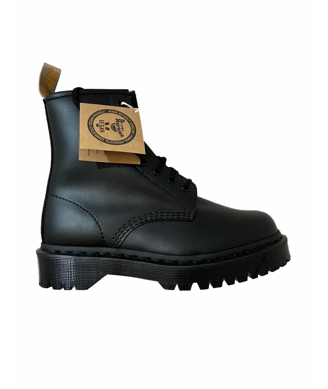 DR. MARTENS Черные ботинки из искусственной кожи, фото 1