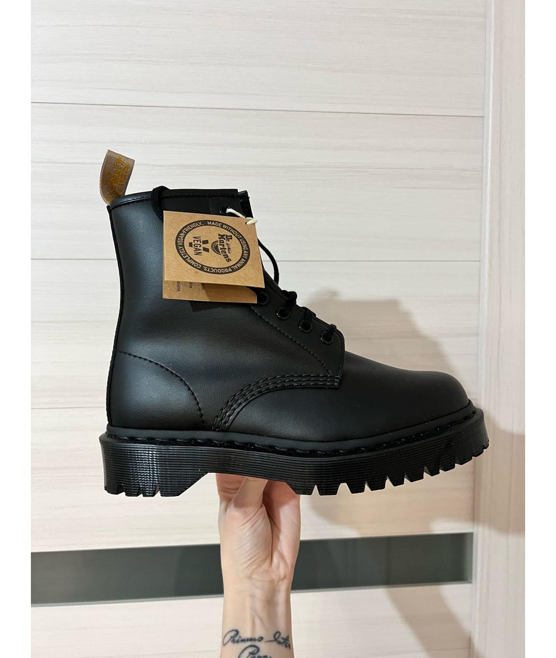 DR. MARTENS Черные ботинки из искусственной кожи, фото 7
