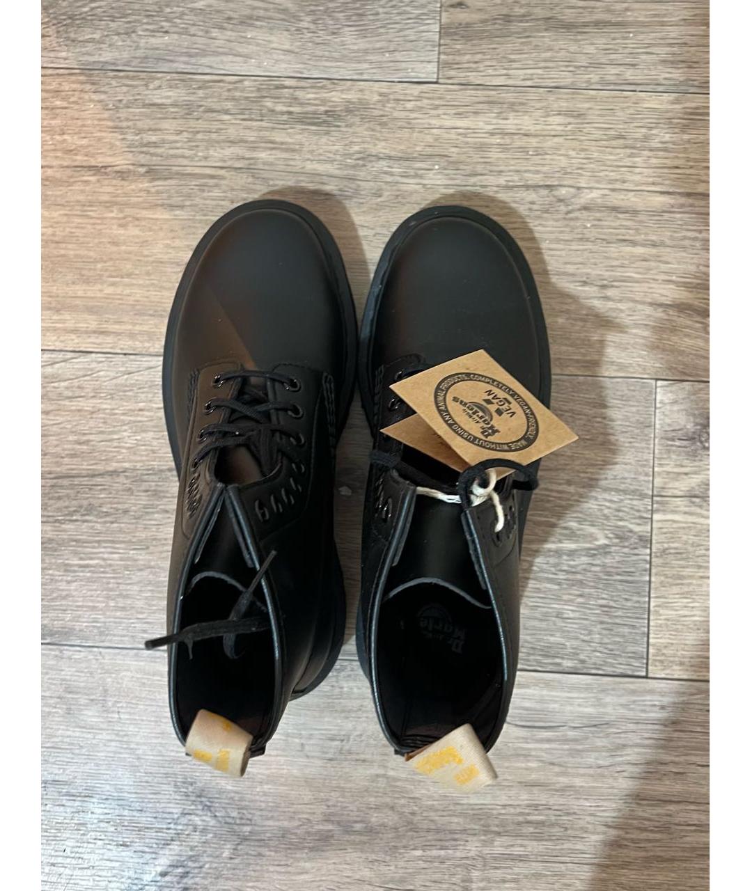 DR. MARTENS Черные ботинки из искусственной кожи, фото 3