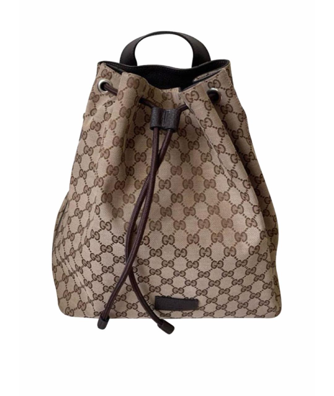 GUCCI Коричневый рюкзак, фото 1