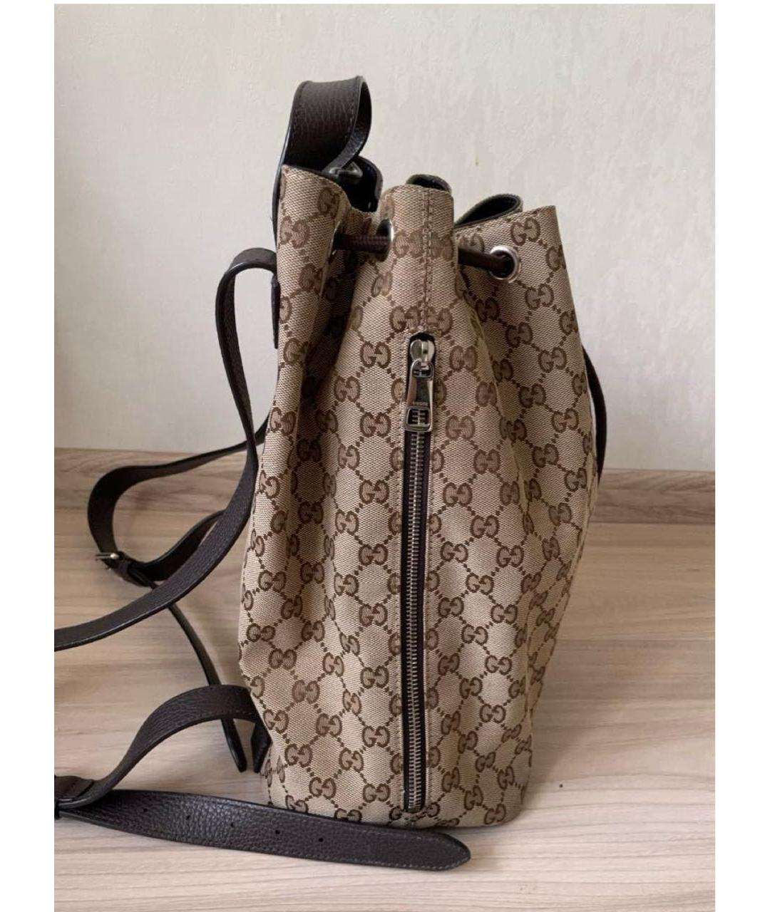 GUCCI Коричневый рюкзак, фото 2