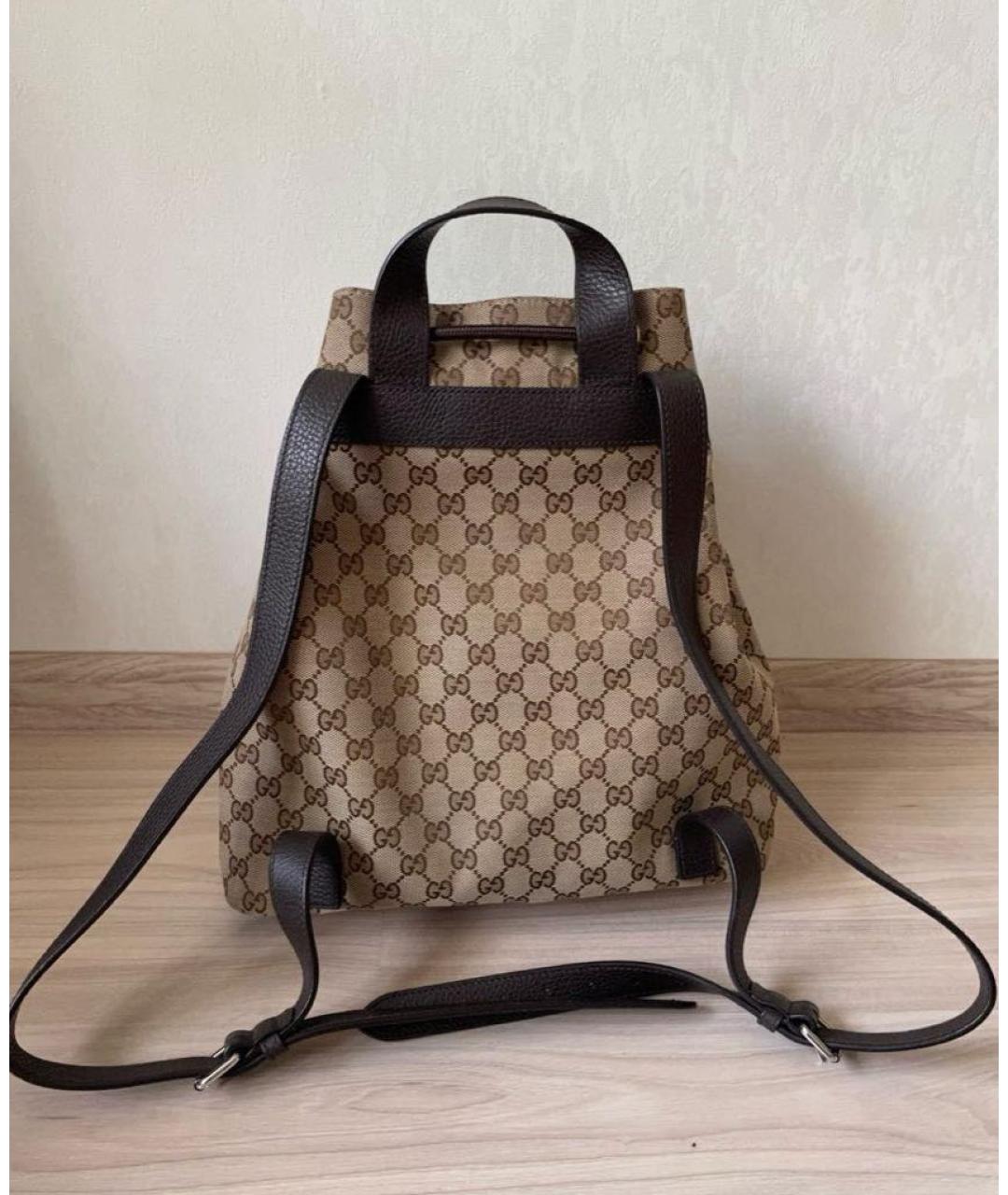 GUCCI Коричневый рюкзак, фото 3