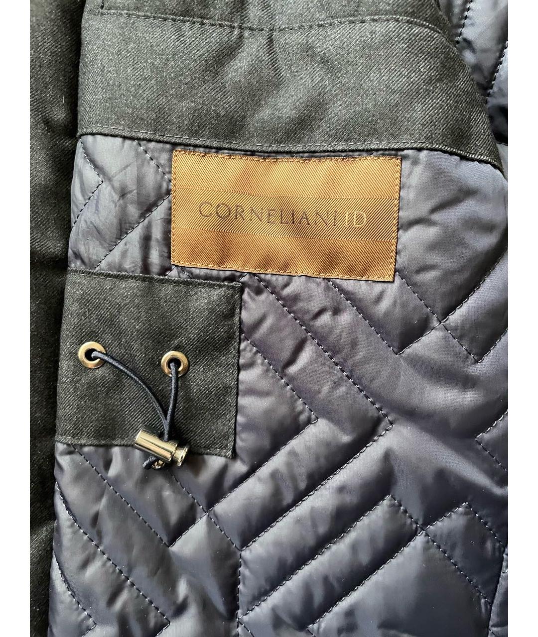 CORNELIANI Темно-синяя полиэстеровая куртка, фото 5