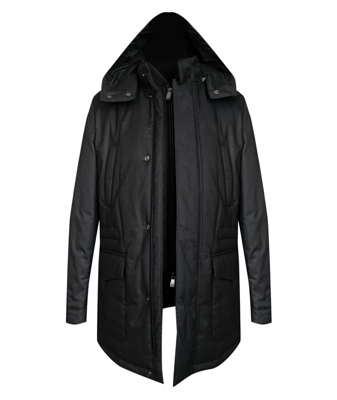 CORNELIANI Темно-синяя полиэстеровая куртка, фото 1