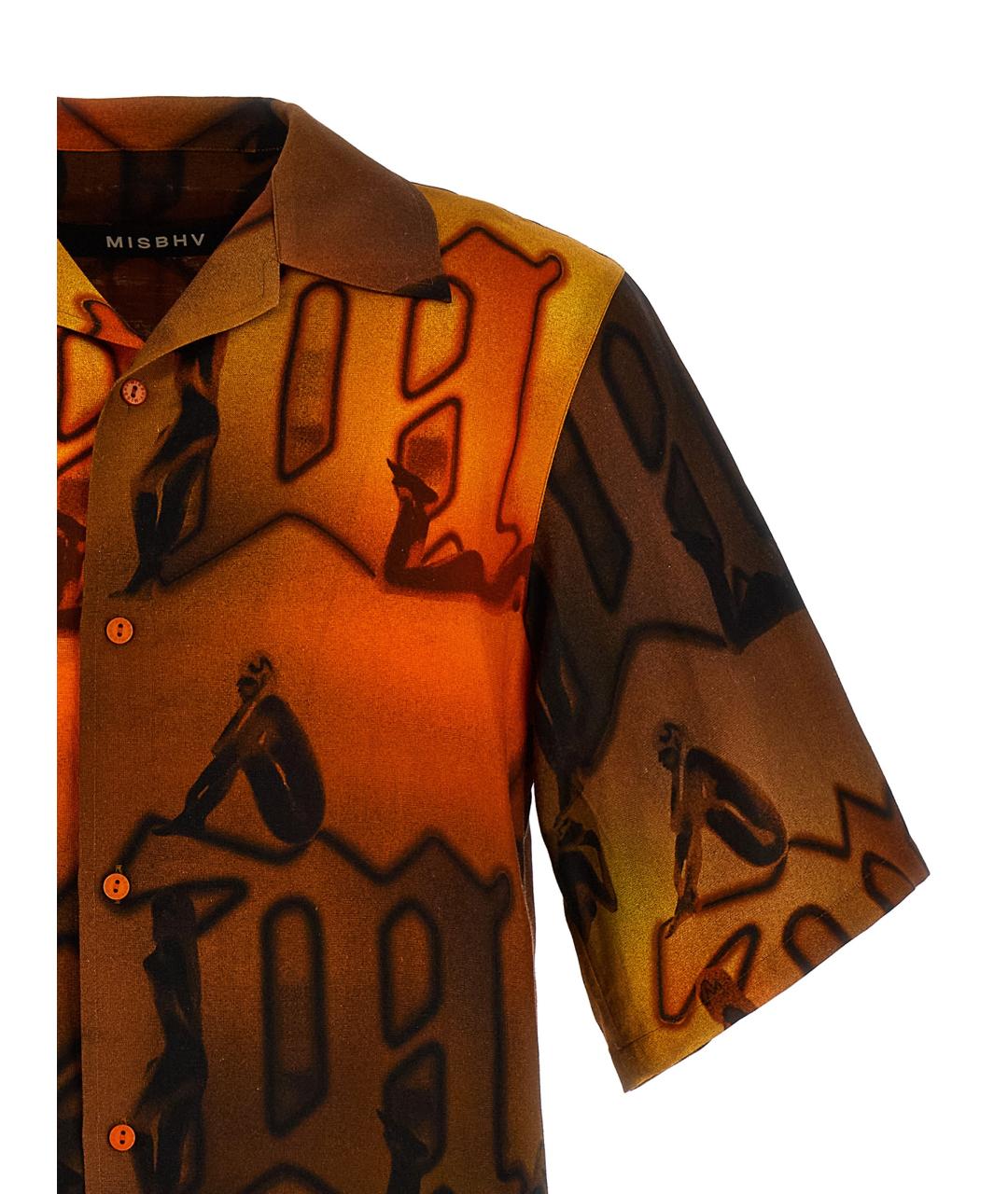 MISBHV Оранжевая кэжуал рубашка, фото 3