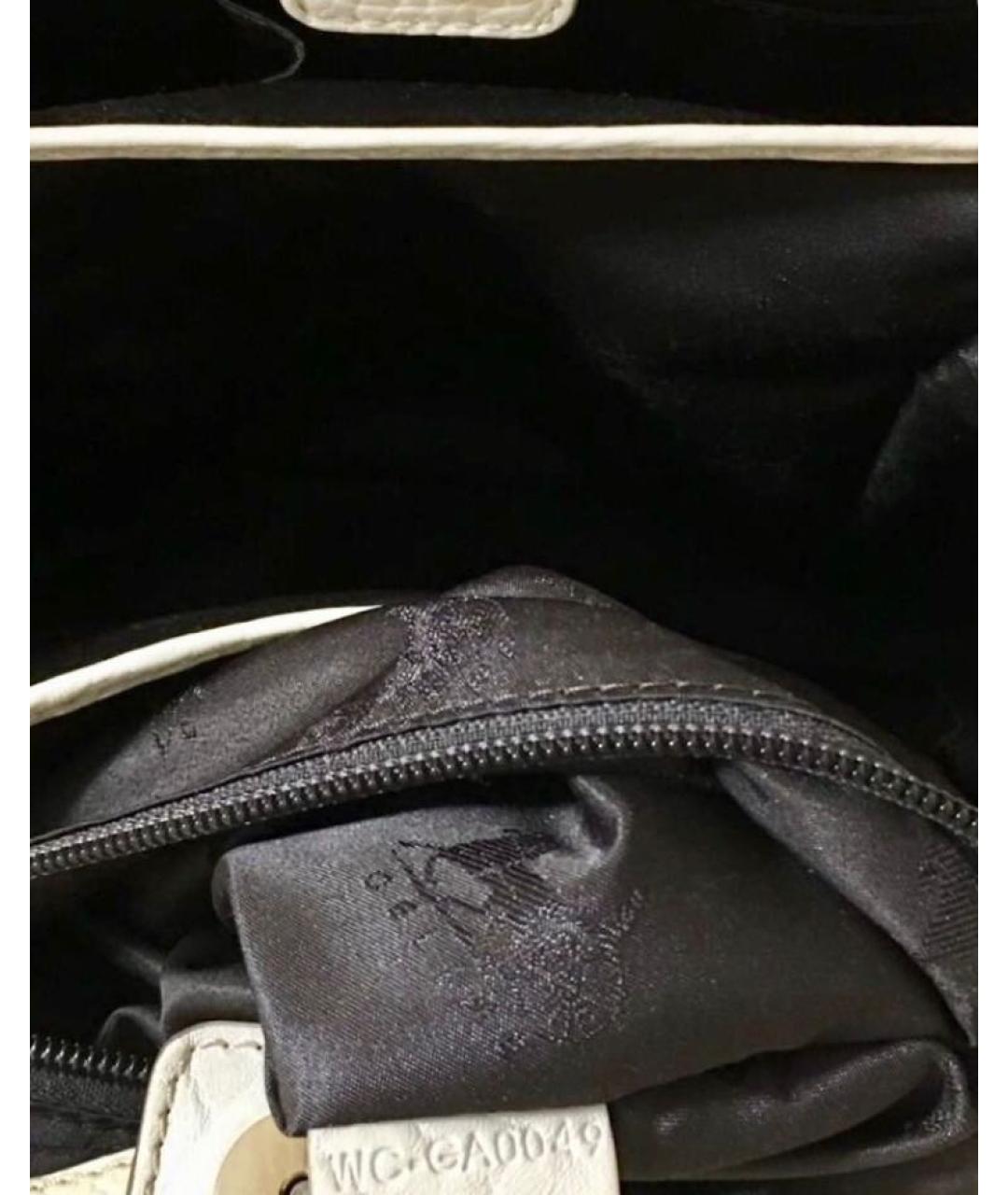 CELINE PRE-OWNED Бежевая кожаная сумка с короткими ручками, фото 6