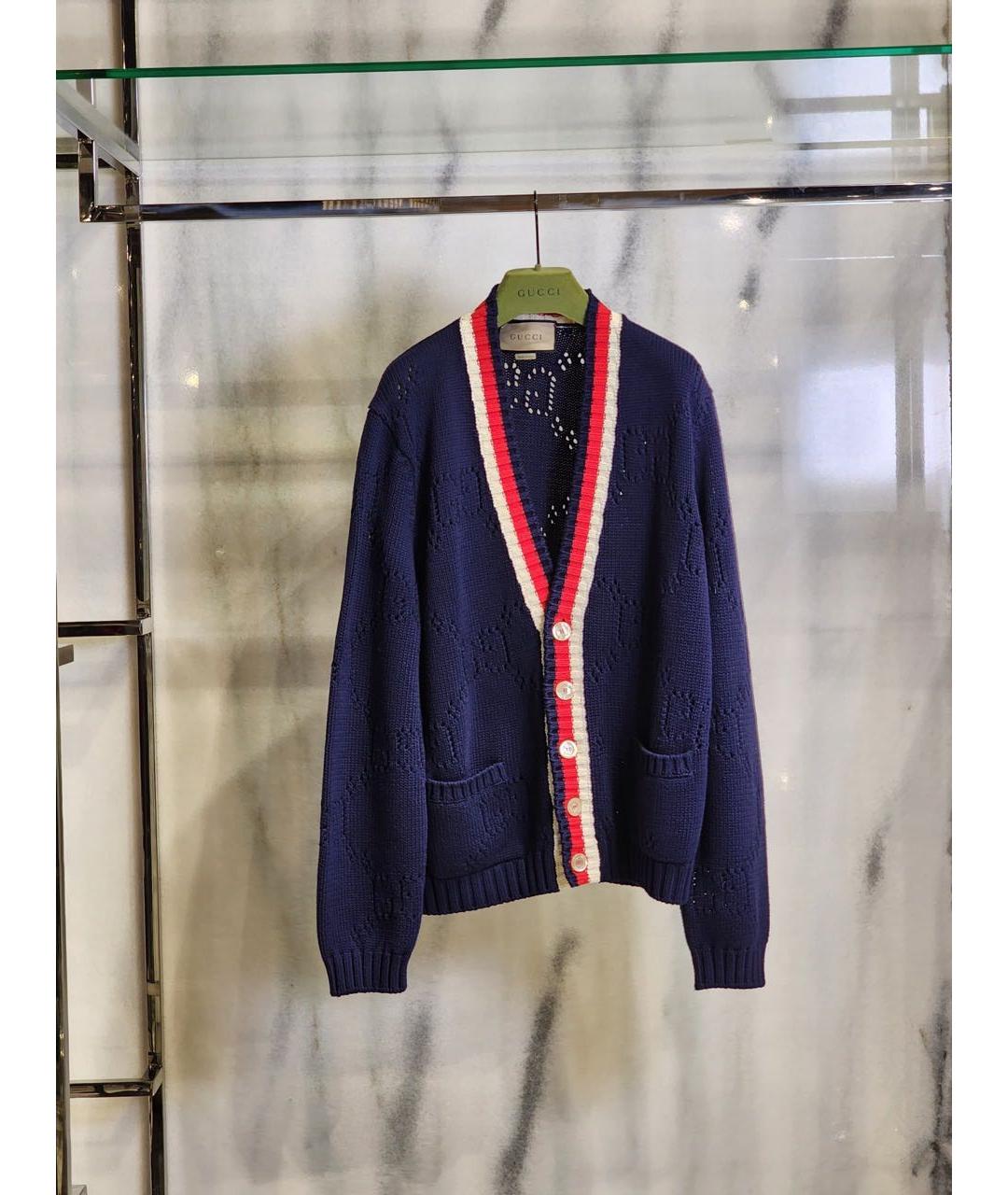 GUCCI Темно-синий кардиган, фото 2