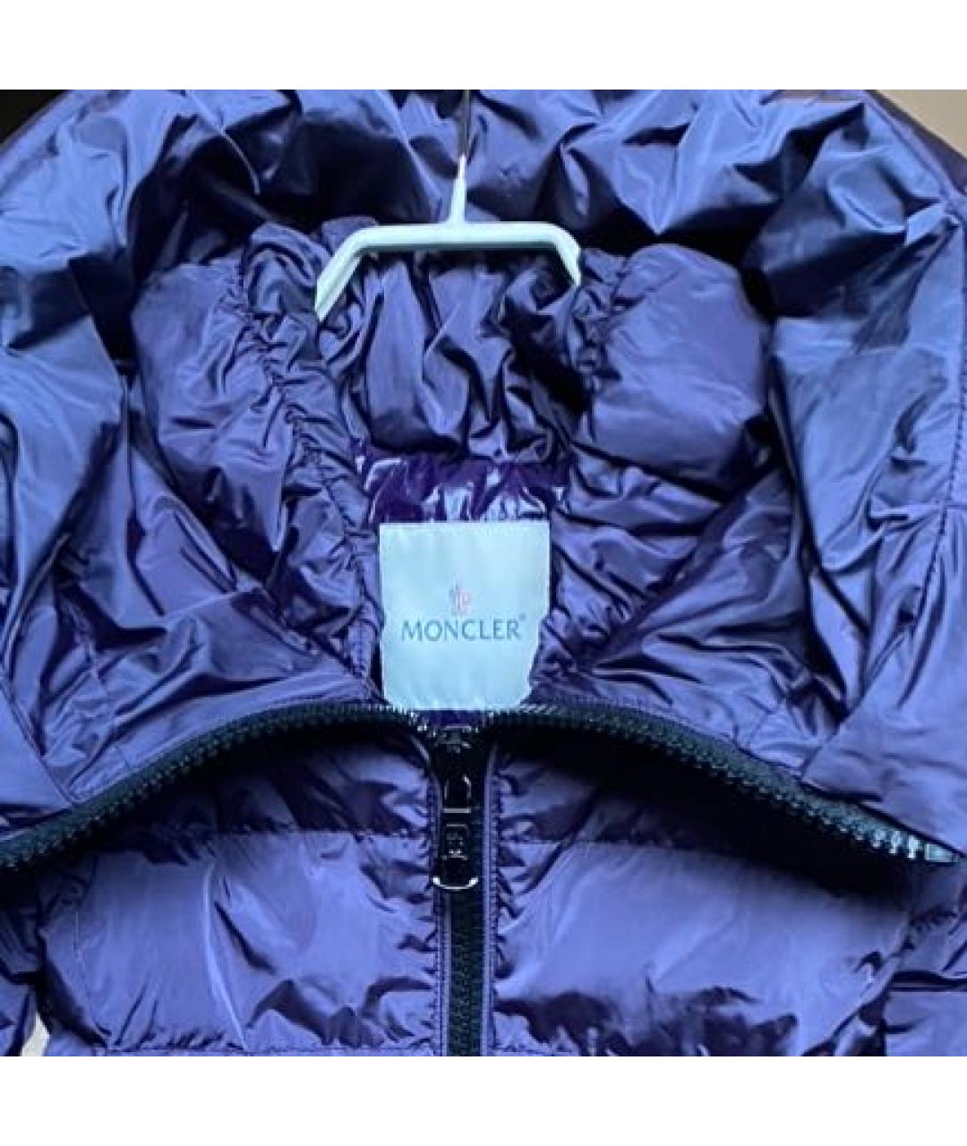 MONCLER Фиолетовая полиэстеровая куртка, фото 3