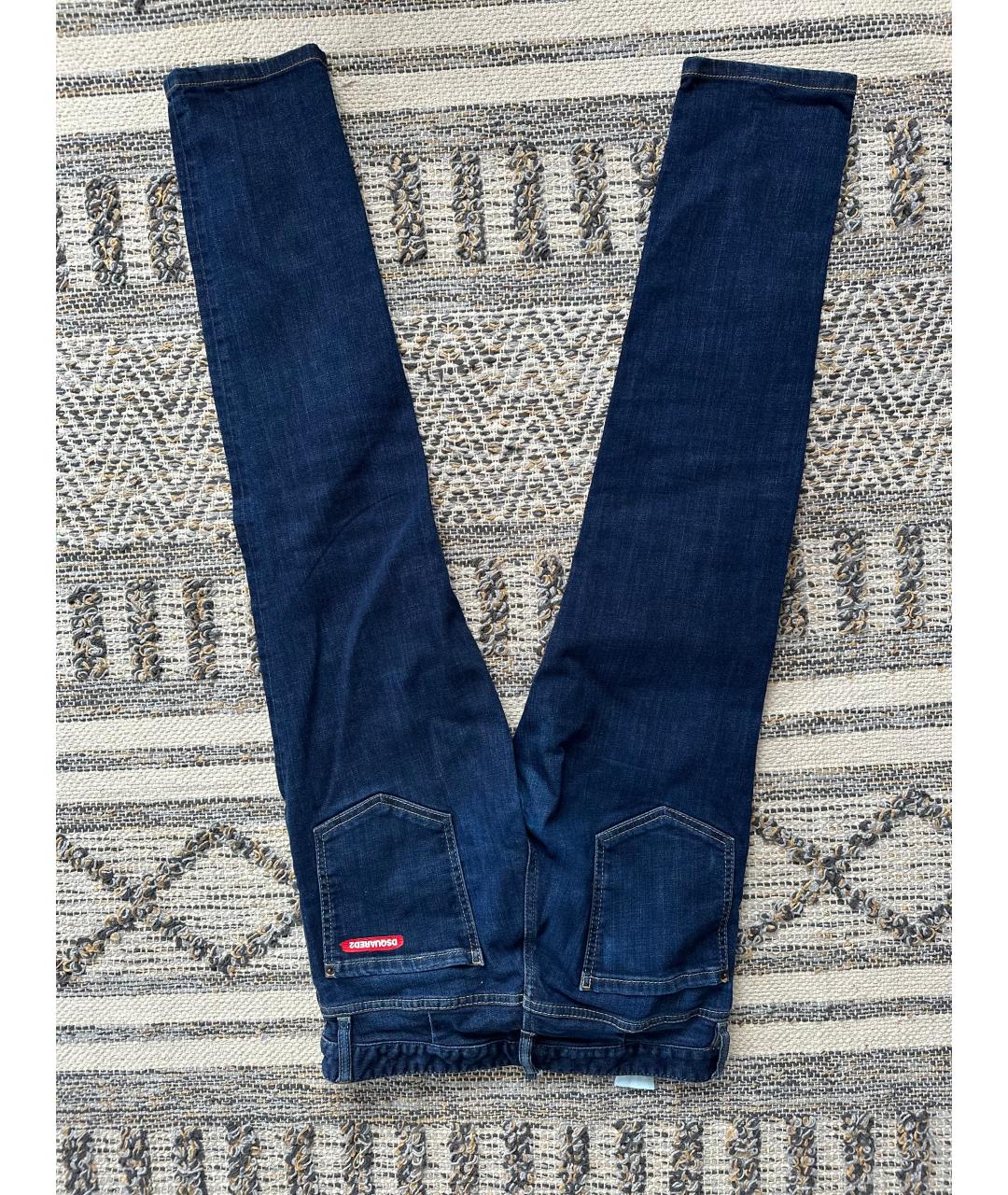 DSQUARED2 Синие джинсы скинни, фото 2