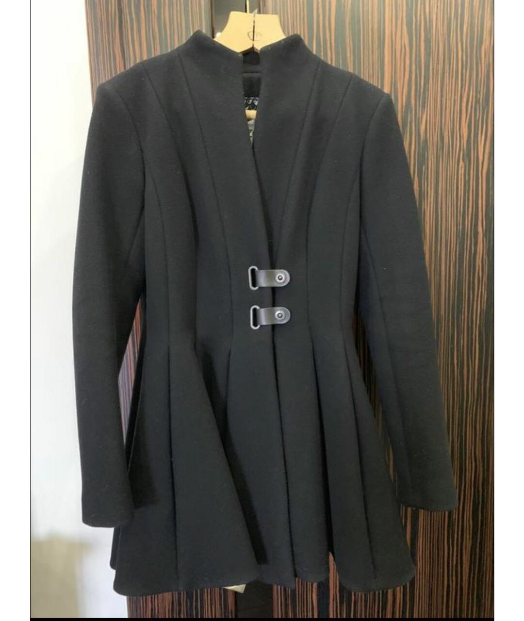 KENZO Черное шерстяное пальто, фото 5
