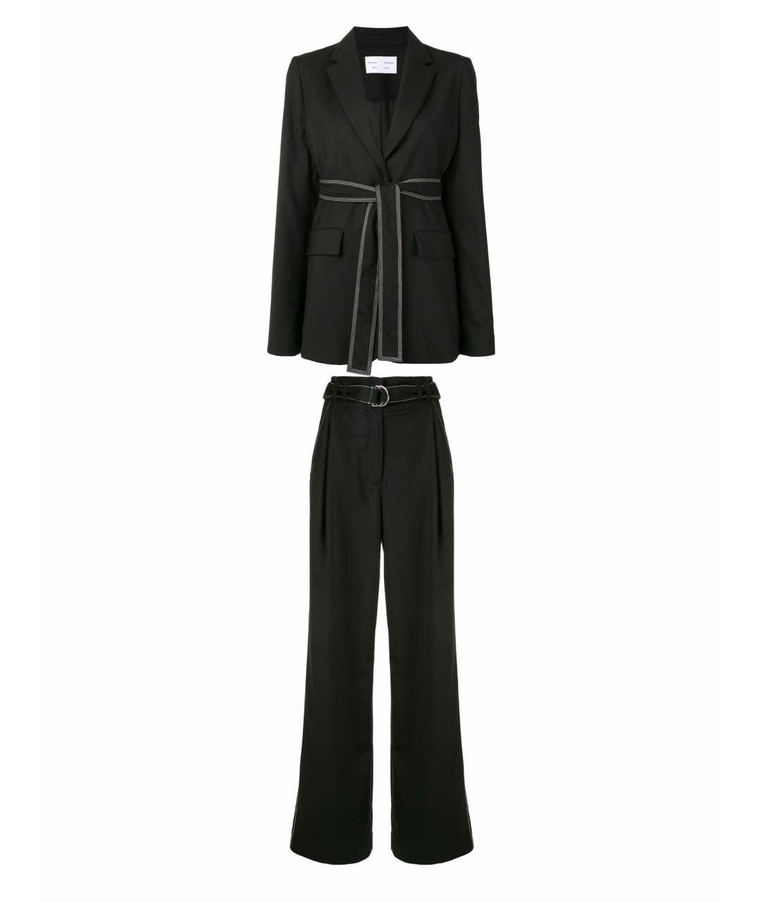 PROENZA SCHOULER Черный шерстяной костюм с брюками, фото 1