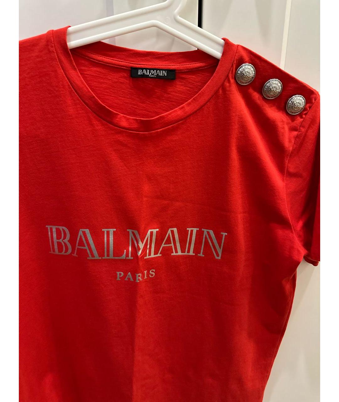 BALMAIN Красная футболка, фото 3