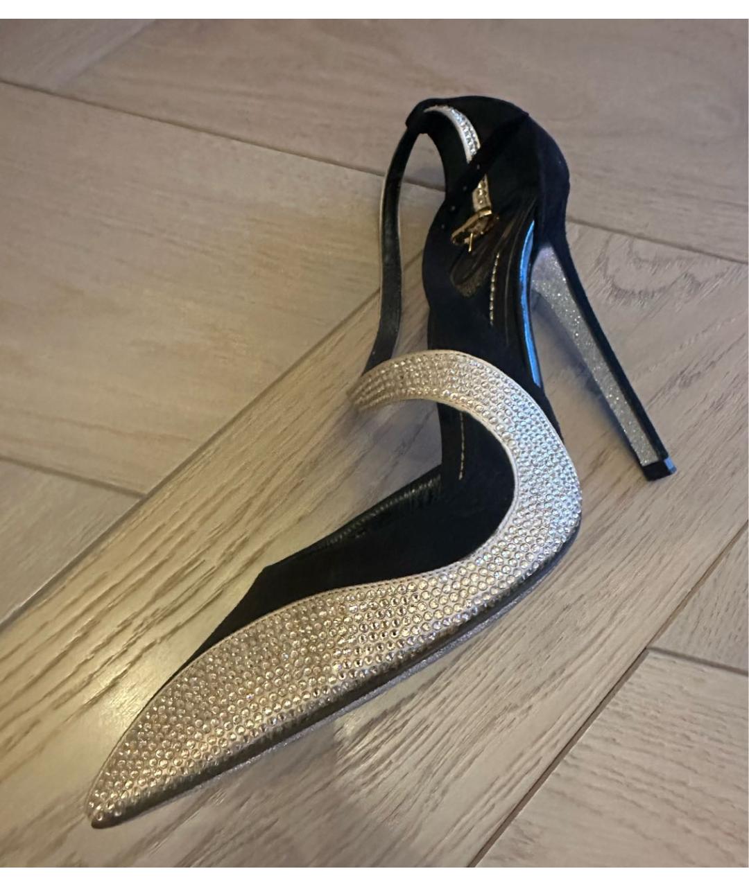 RENE CAOVILLA Черные замшевые туфли, фото 5