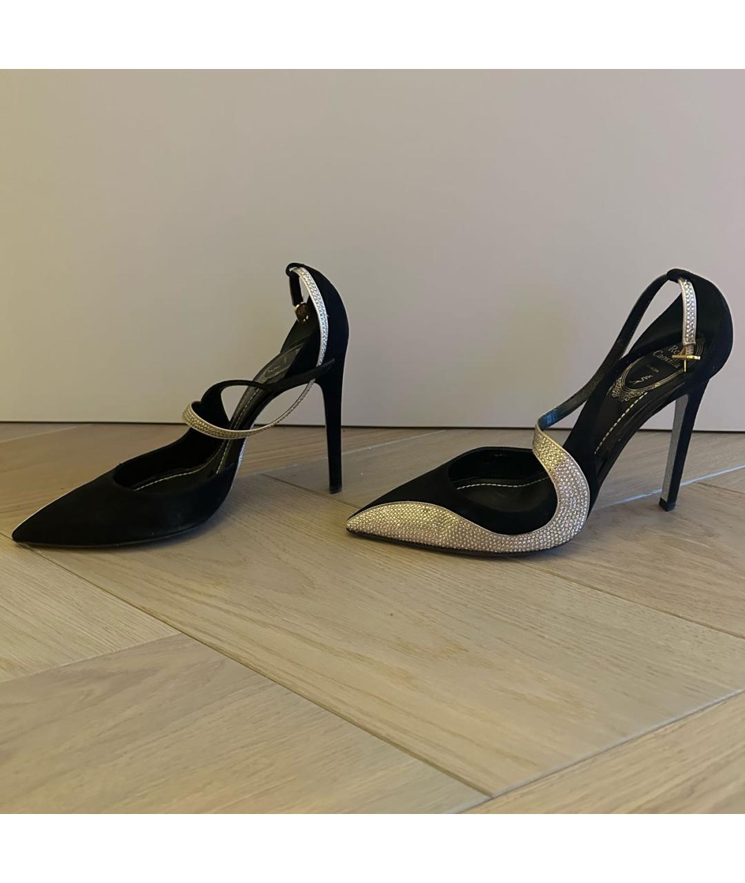RENE CAOVILLA Черные замшевые туфли, фото 6