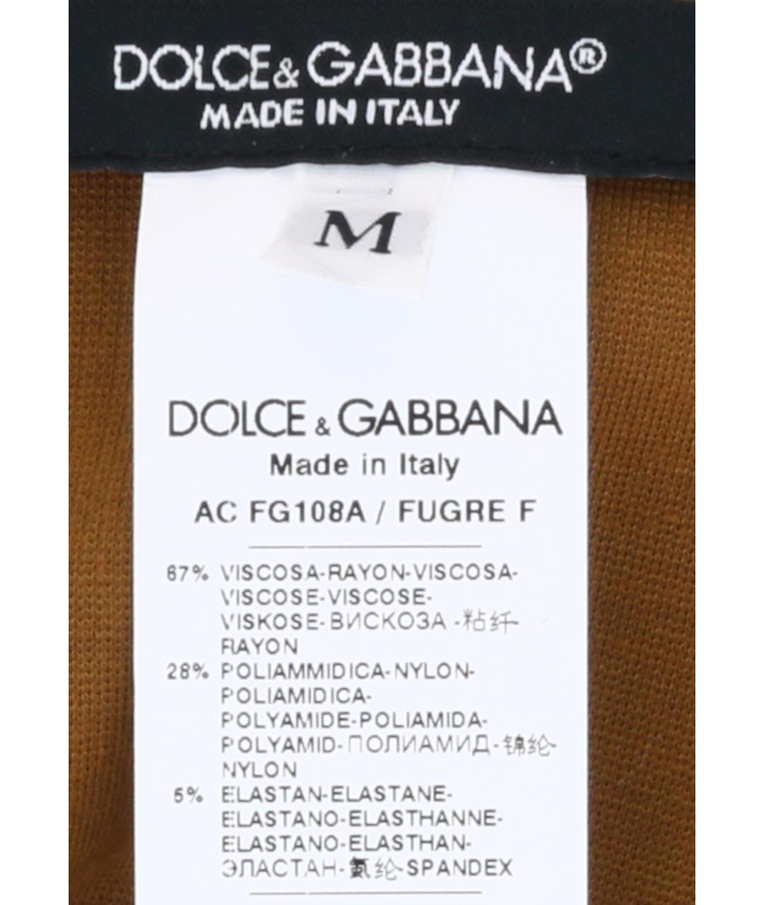 DOLCE&GABBANA Коричневые перчатки, фото 3