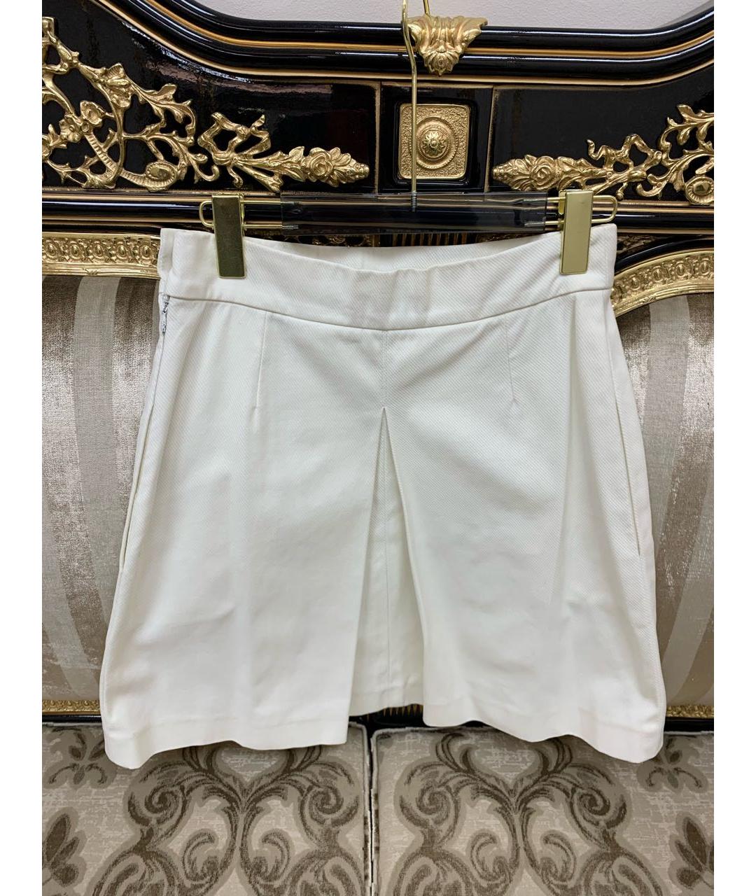 CHANEL Белая юбка мини, фото 4