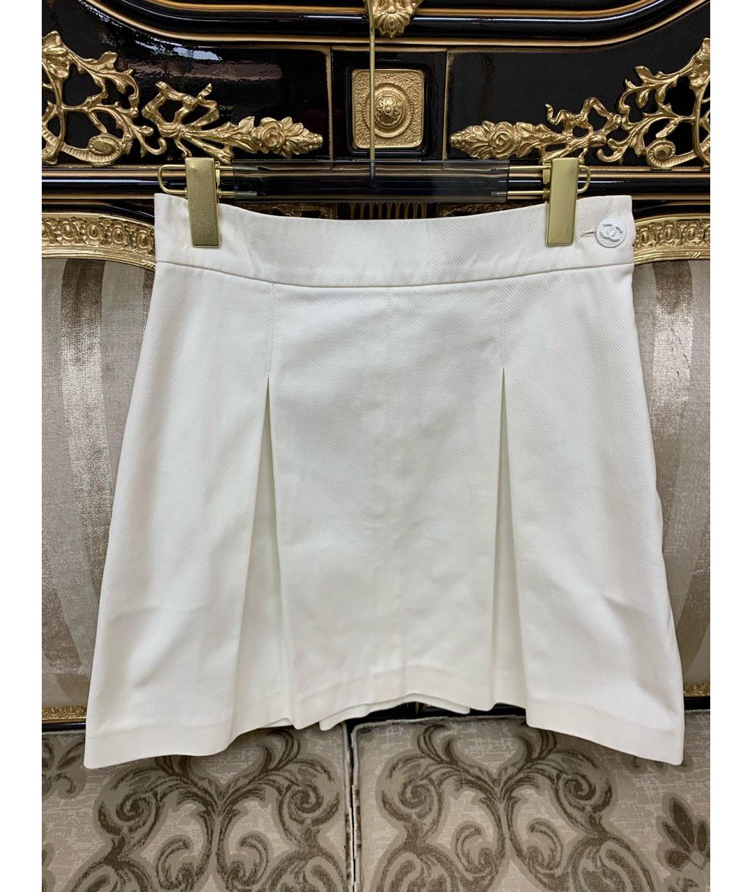 CHANEL Белая юбка мини, фото 7