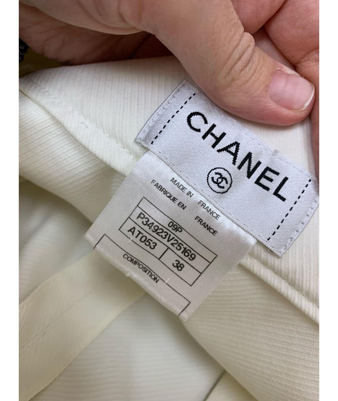 CHANEL Белая юбка мини, фото 5