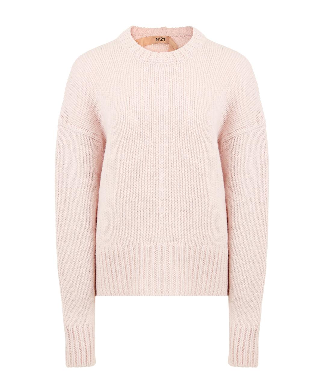 NO. 21 Розовый шерстяной джемпер / свитер, фото 1