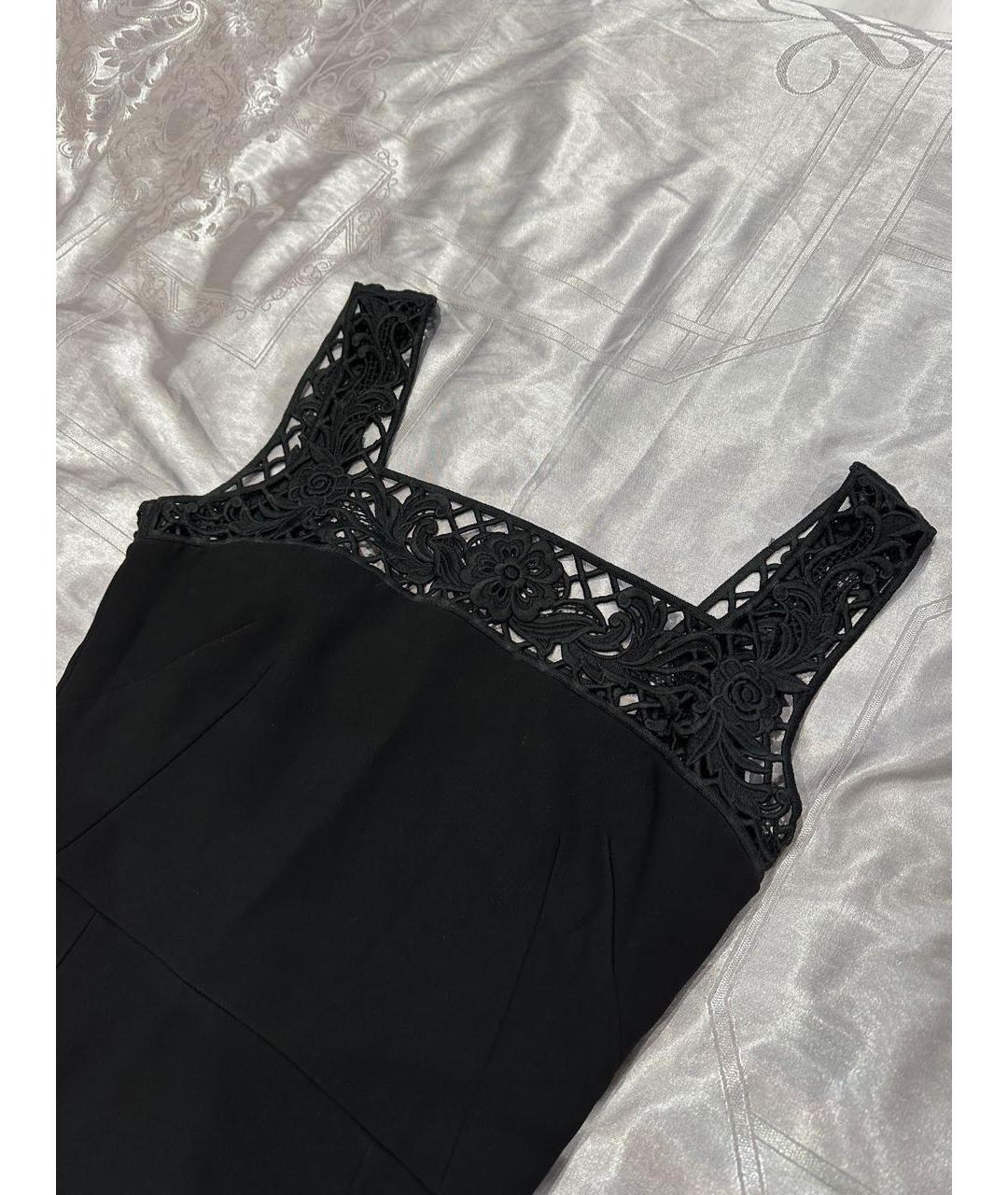 DOLCE&GABBANA Черное вискозное вечернее платье, фото 4