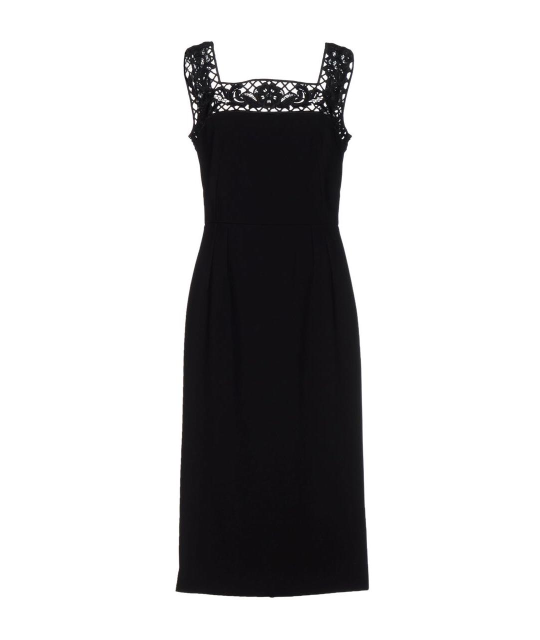 DOLCE&GABBANA Черное вискозное вечернее платье, фото 1