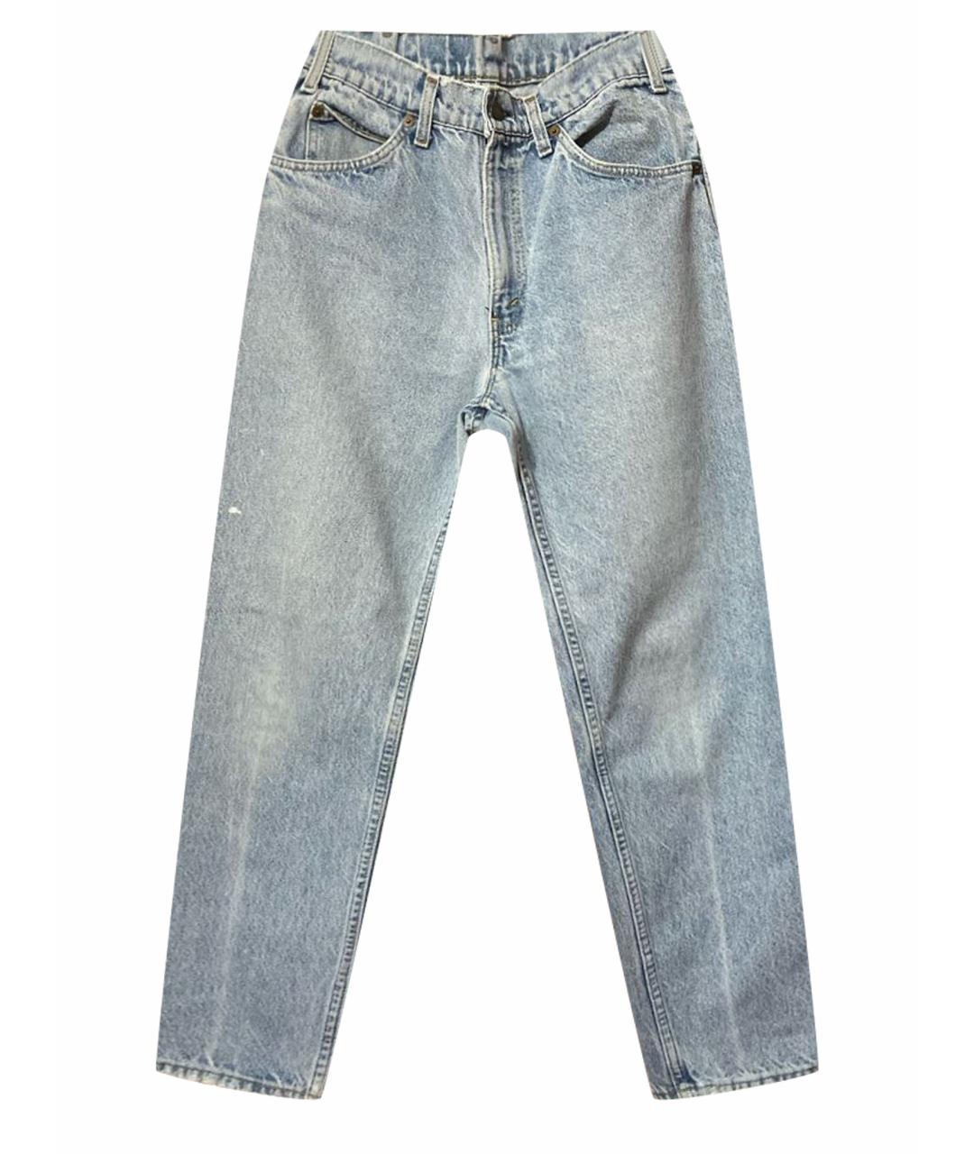 LEVI'S Голубые хлопковые прямые джинсы, фото 1