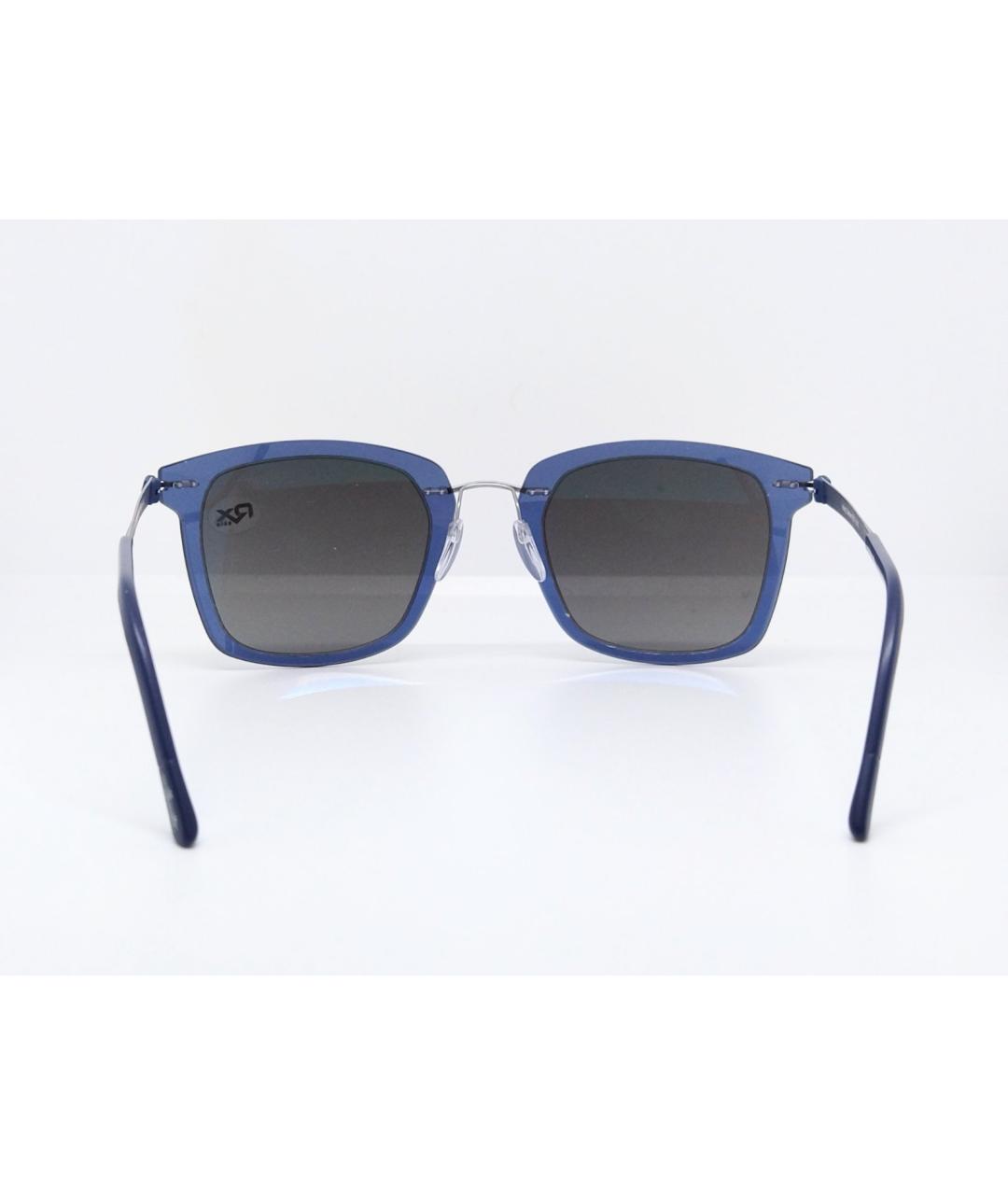 SILHOUETTE Синие металлические солнцезащитные очки, фото 5