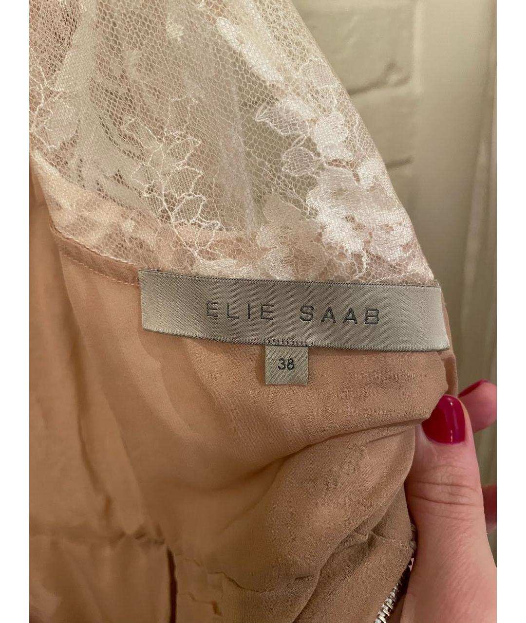 ELIE SAAB Белое полиамидовое вечернее платье, фото 3