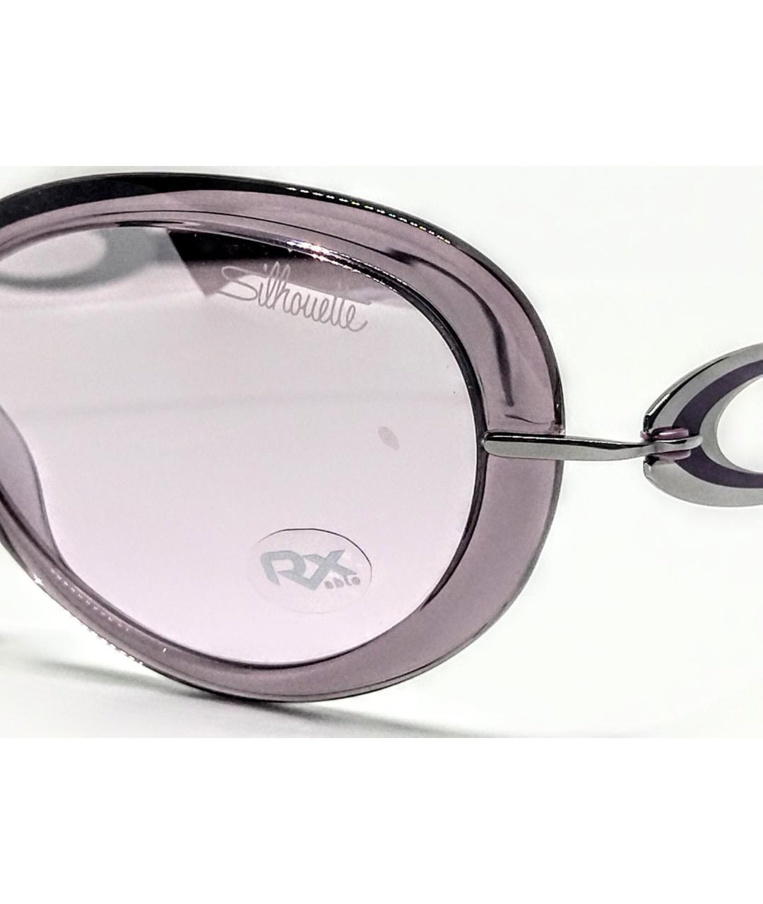 SILHOUETTE Фиолетовые металлические солнцезащитные очки, фото 5