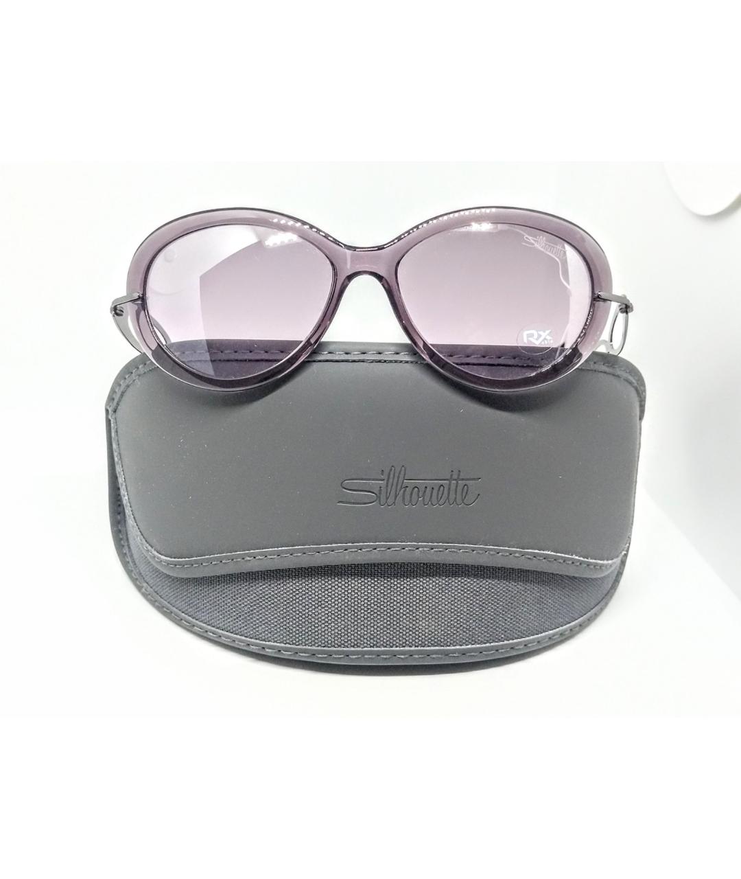 SILHOUETTE Фиолетовые металлические солнцезащитные очки, фото 10