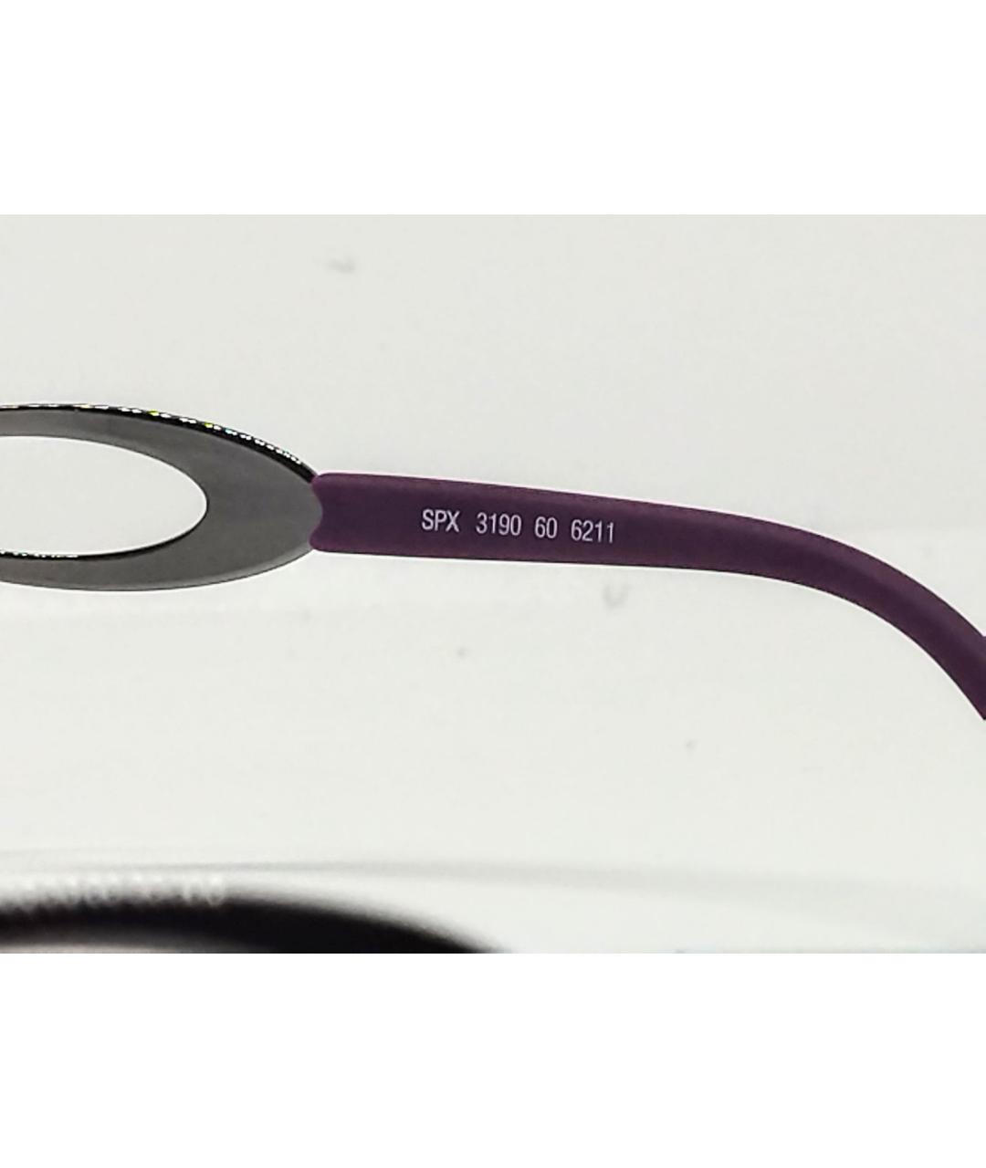 SILHOUETTE Фиолетовые металлические солнцезащитные очки, фото 4