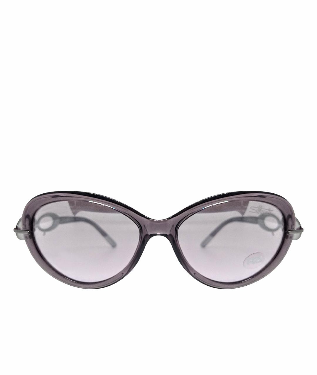 SILHOUETTE Фиолетовые металлические солнцезащитные очки, фото 1