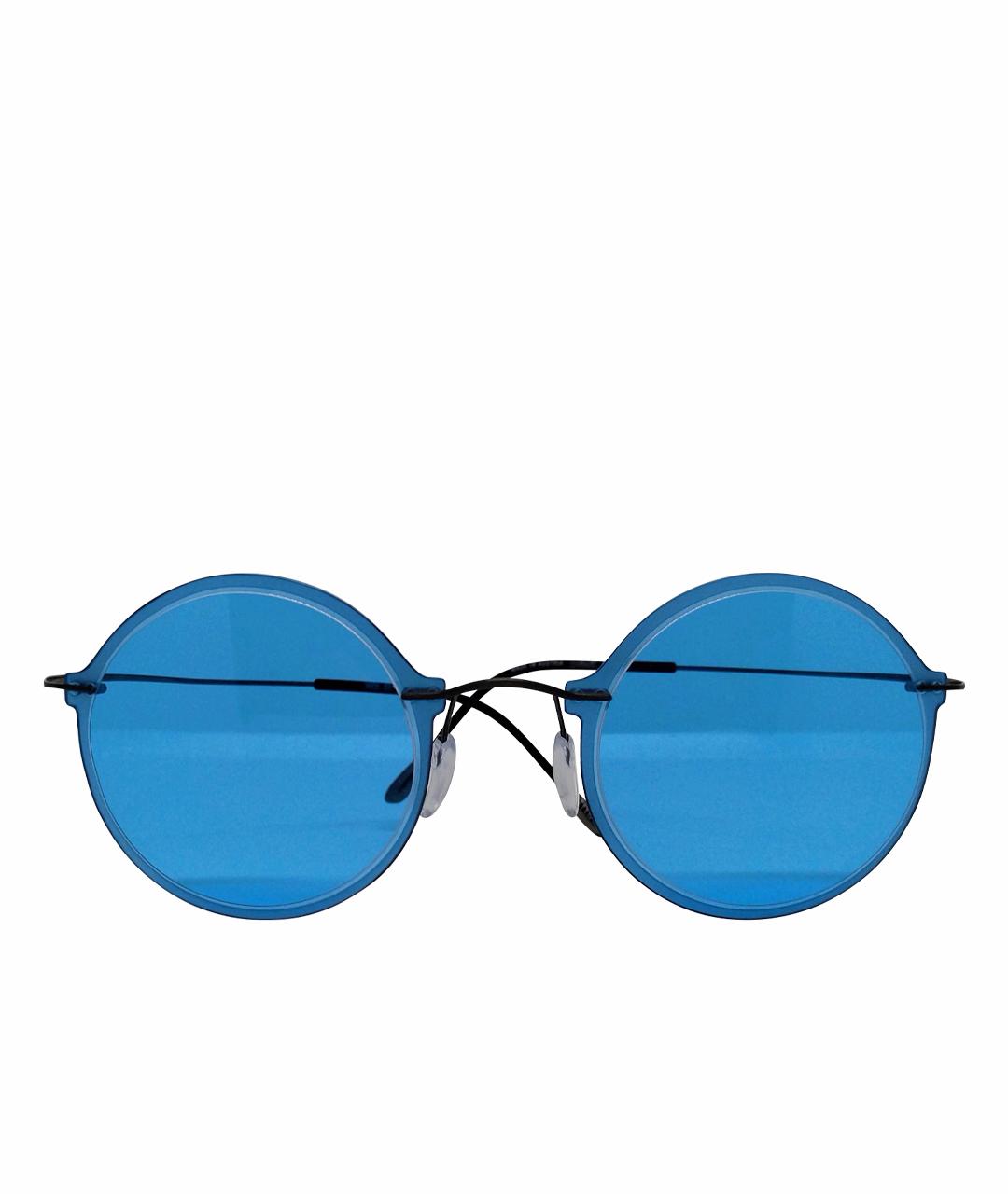SILHOUETTE Голубые металлические солнцезащитные очки, фото 1