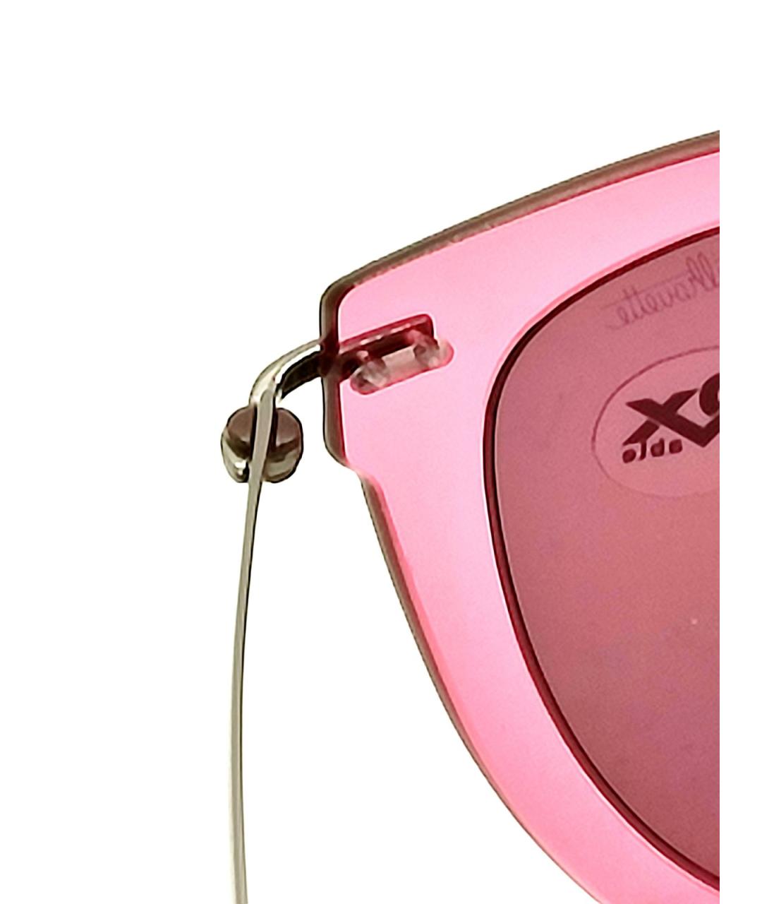 SILHOUETTE Розовые металлические солнцезащитные очки, фото 2