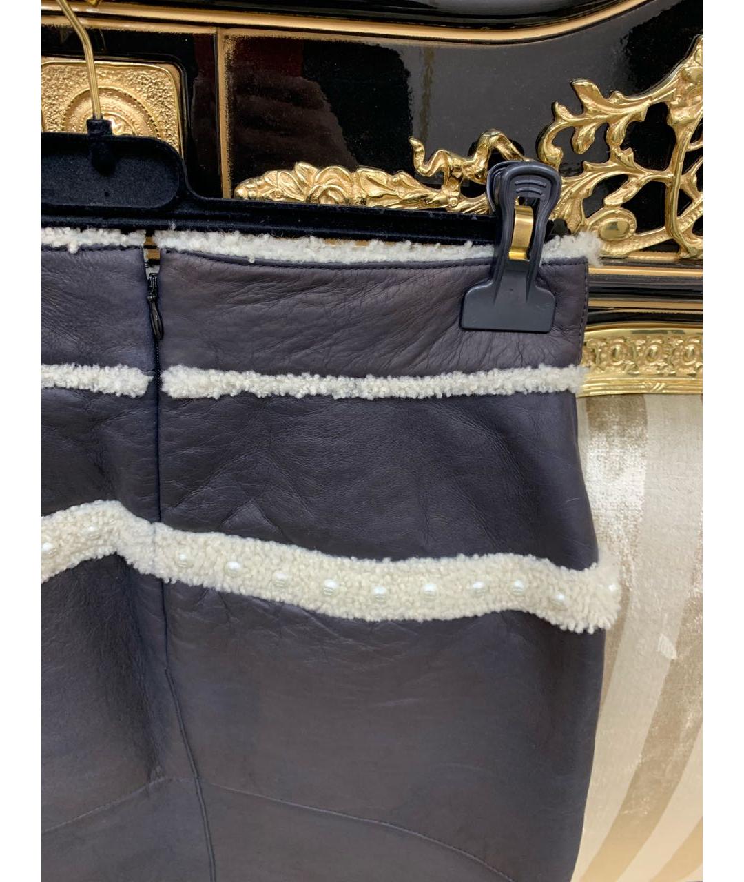 CHANEL Коричневая юбка мини, фото 8