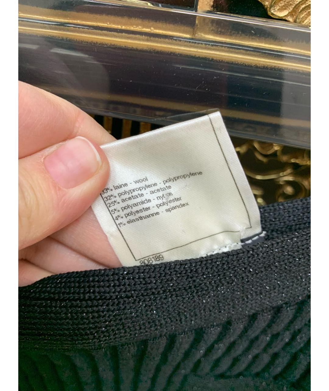 CHANEL Черная юбка мини, фото 5