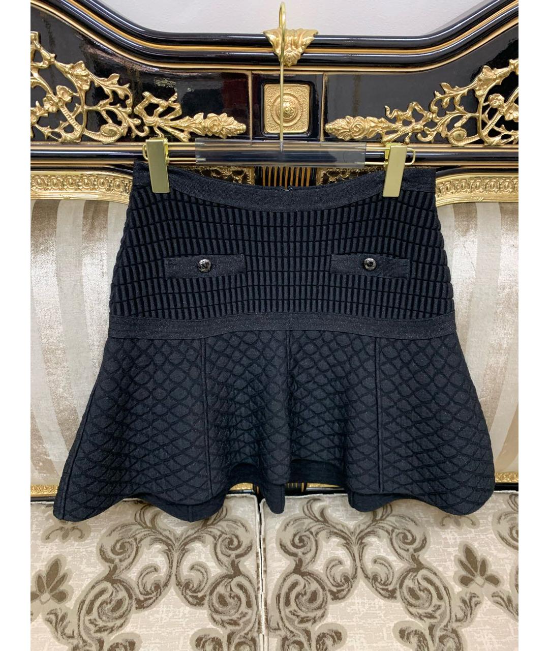 CHANEL Черная юбка мини, фото 7