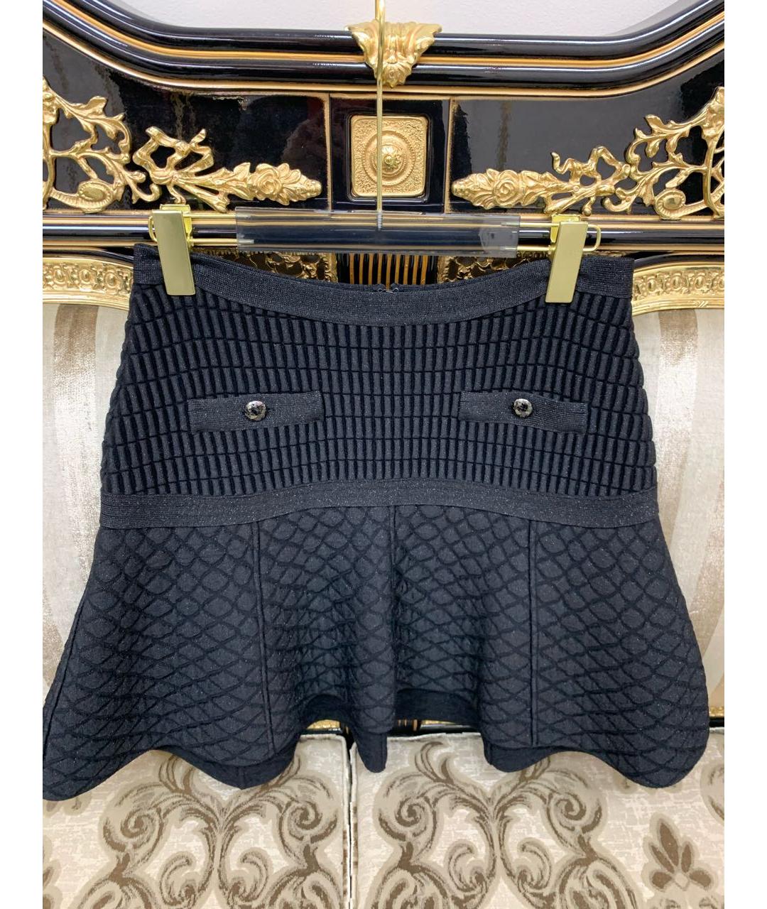 CHANEL Черная юбка мини, фото 6