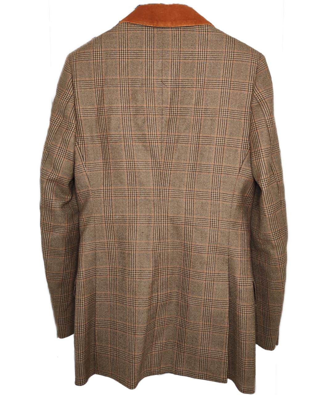 PATRICK HELLMANN Коричневый шерстяной пиджак, фото 2