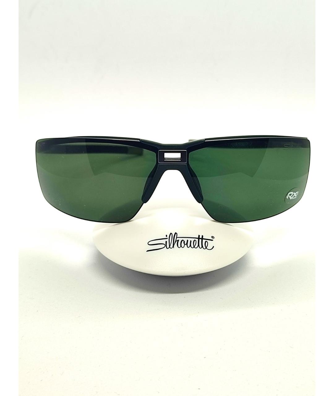 SILHOUETTE Зеленые металлические солнцезащитные очки, фото 8