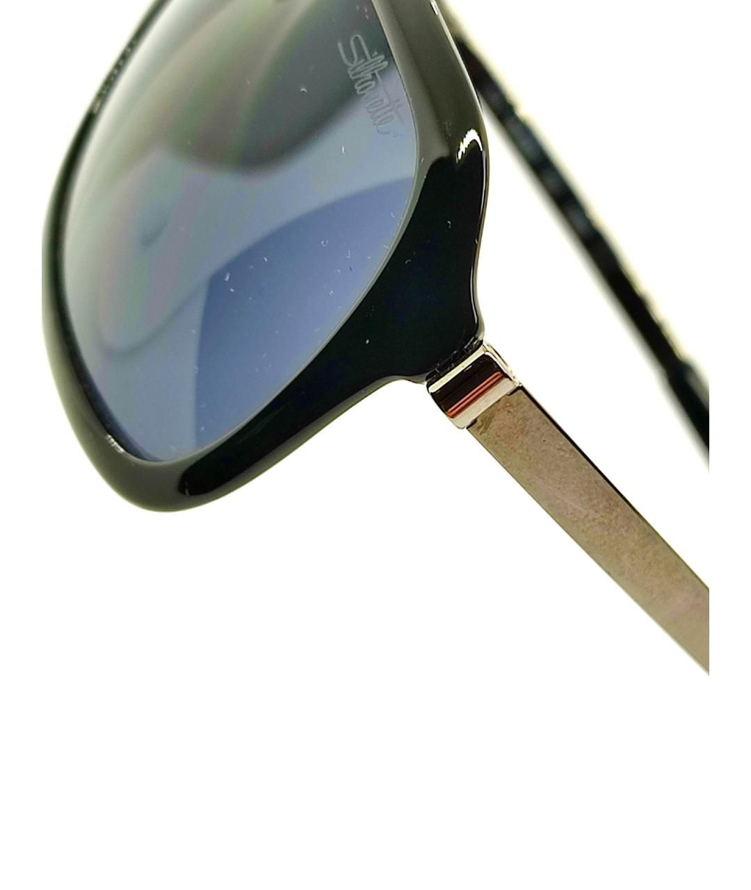 SILHOUETTE Черные металлические солнцезащитные очки, фото 2