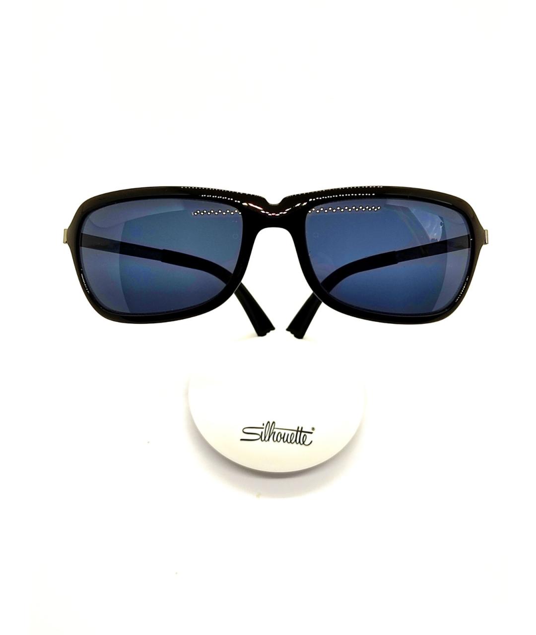 SILHOUETTE Черные металлические солнцезащитные очки, фото 8